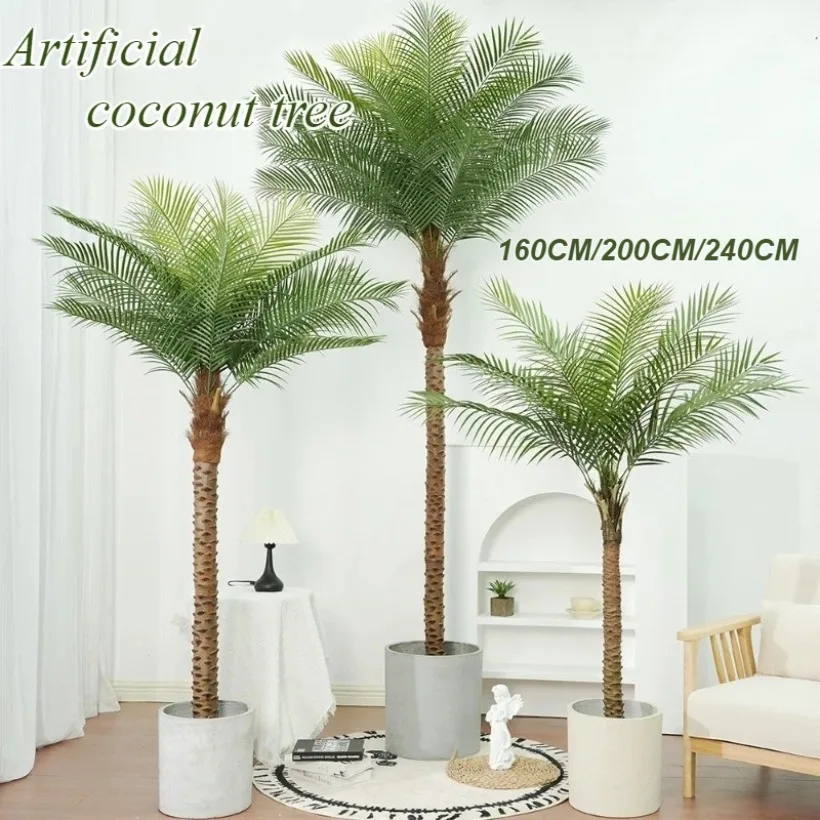 Artificial Large Coconut Tree Nordic Luxury Green Coconut Tree 160/200/240CM Simulation Potted Plants Family Bonsai Decorations
Artificial Large Coconut Tree Nordic Luxury Green Coconut Tree 160/200/240CM Simulation Potted Plants Family Bonsai Decorations