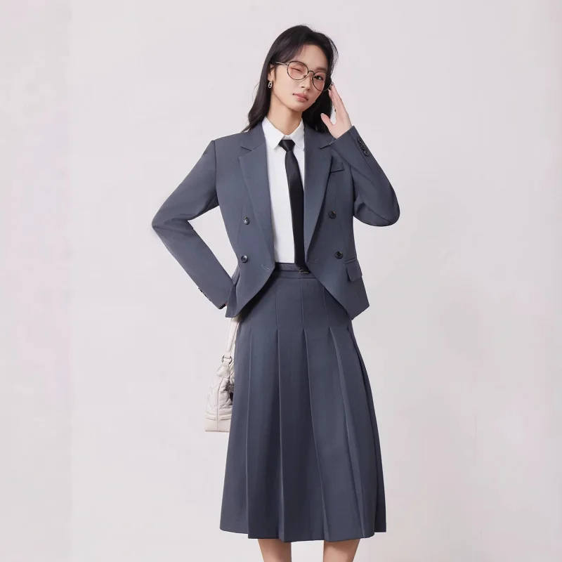 Spring women's blazer, skirt, elegant college-style uniform, autumn and winter pleated skirt set, cross-border foreign trade who
Spring women's blazer, skirt, elegant college-style uniform, autumn and winter pleated skirt set, cross-border foreign trade who
