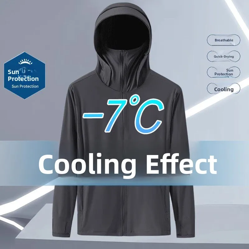 Sun Protection Ice Silk Cool Feeling Clothing Lightweight Breathable Long Sleeve Casual Hooded Polyester Fiber Youth Fashion
Sun Protection Ice Silk Cool Feeling Clothing Lightweight Breathable Long Sleeve Casual Hooded Polyester Fiber Youth Fashion