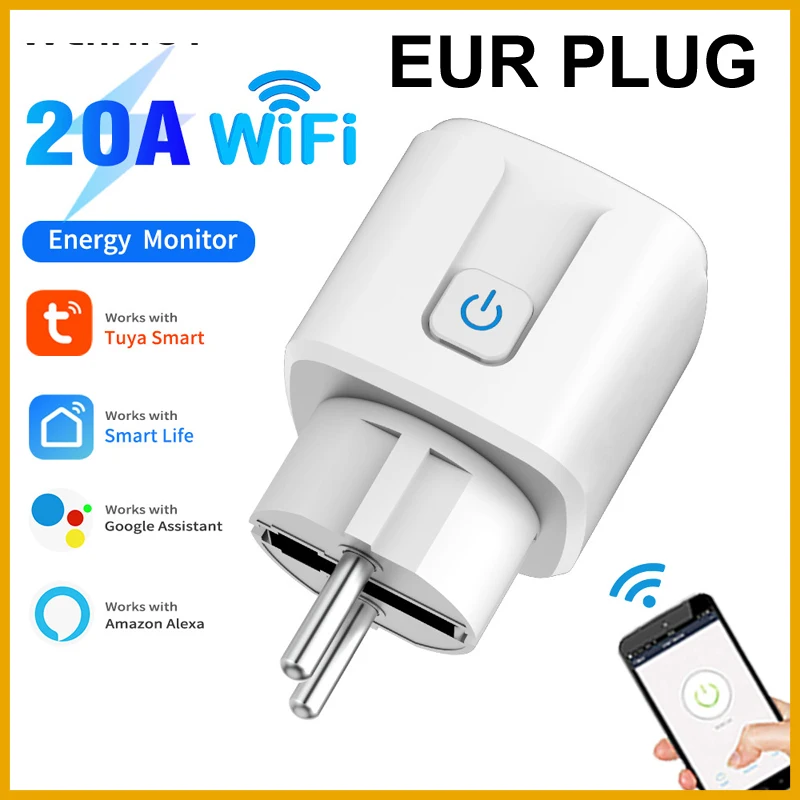 NEW 2026 TUYA Smart Plug wifi zigbee Socket EU Plug 20A Power Monitor Timing Voice Control Works With Alexa Google Home
NEW 2026 TUYA Smart Plug wifi zigbee Socket EU Plug 20A Power Monitor Timing Voice Control Works With Alexa Google Home