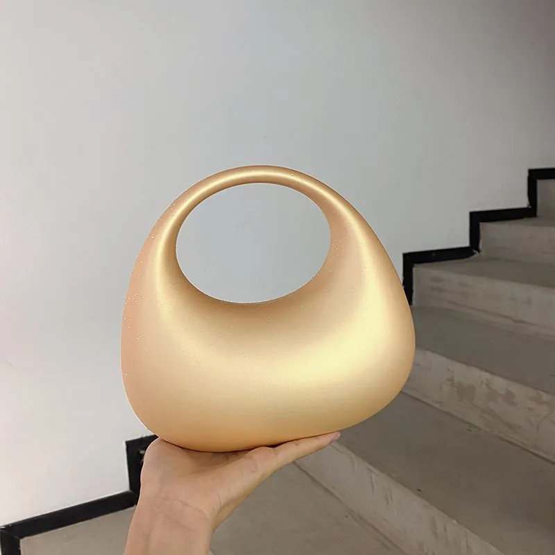 Golden Evening Bag Purses and Handbags Luxury Designer Shoulder Bags Moon Bag Party Wedding Round Acrylic Shiny Clutch Purse Ins
Golden Evening Bag Purses and Handbags Luxury Designer Shoulder Bags Moon Bag Party Wedding Round Acrylic Shiny Clutch Purse Ins