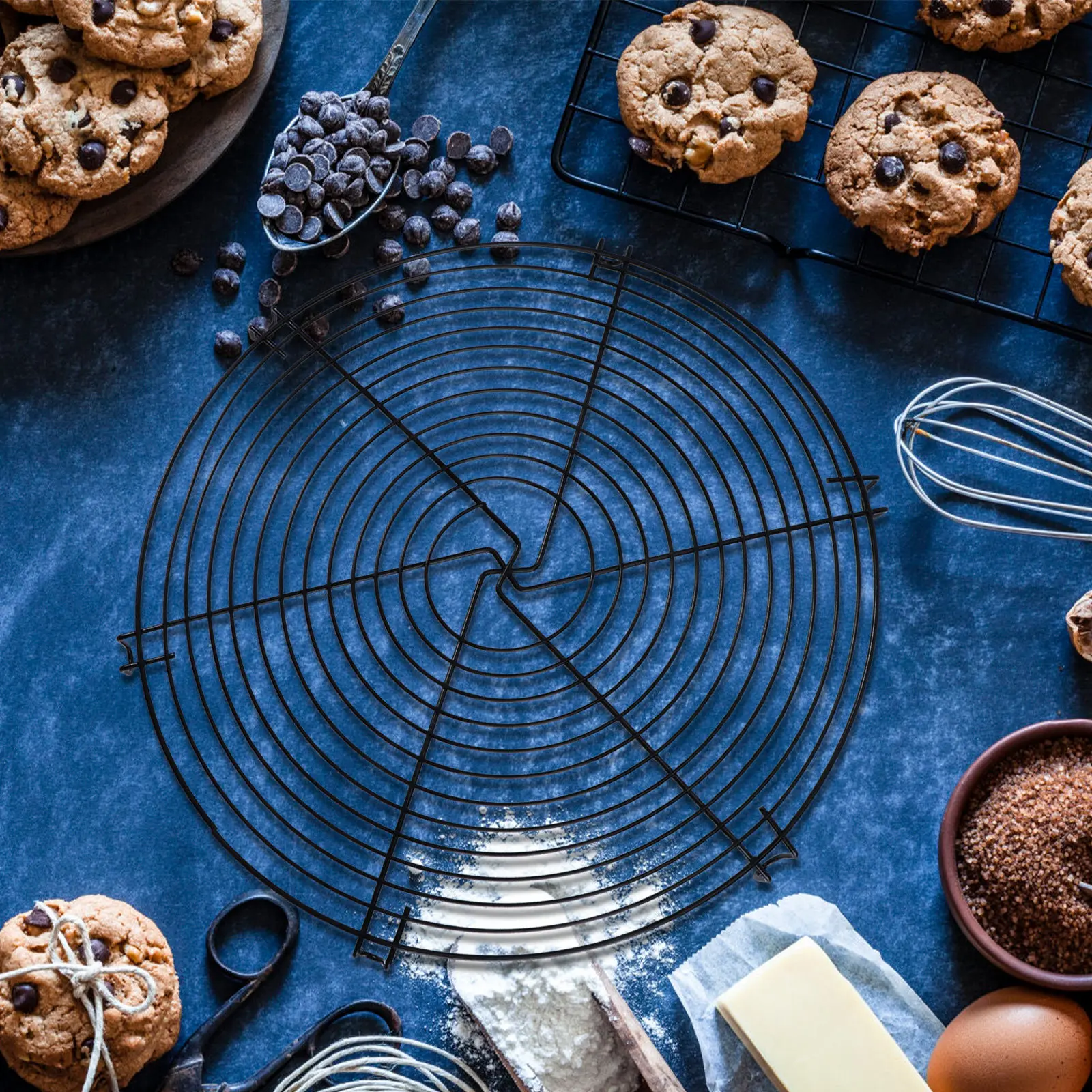 1Pcs Premium Iron Cake Cooling Rack with Nonstick Baking Varnish Large Capacity Grid Design for Cookies Muffins Bread Desserts
1Pcs Premium Iron Cake Cooling Rack with Nonstick Baking Varnish Large Capacity Grid Design for Cookies Muffins Bread Desserts