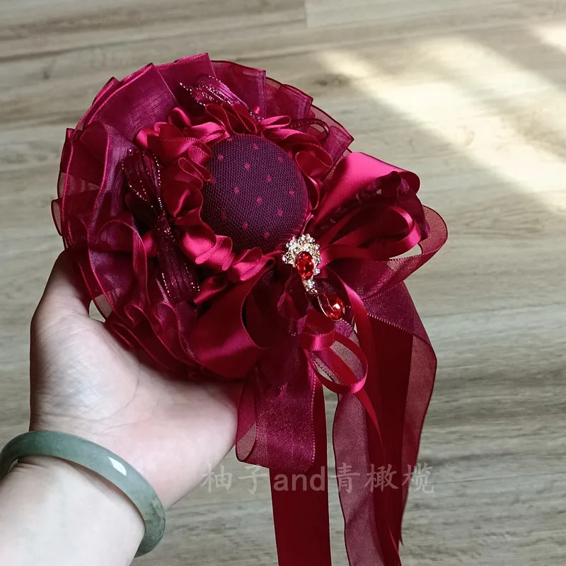 Red Lolita Top Hat Dark Goth Lolita Hairpin Small Paris Satin Silent Manor Silk Satin Ballet Hair Fascinators Women
Red Lolita Top Hat Dark Goth Lolita Hairpin Small Paris Satin Silent Manor Silk Satin Ballet Hair Fascinators Women
