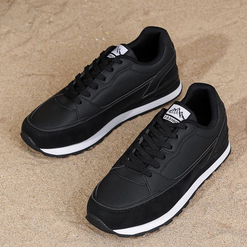 High Quality Men's Sneakers Leather Casual Shoes for Men Non-slip Outdoor Running Shoes Comforthable Male Flat Jogging Shoes
High Quality Men's Sneakers Leather Casual Shoes for Men Non-slip Outdoor Running Shoes Comforthable Male Flat Jogging Shoes