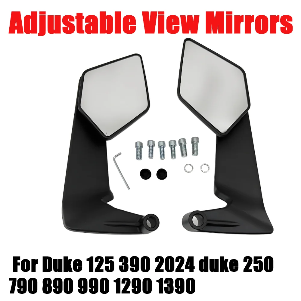 For Duke 125 390 2024 duke 250 790 890 990 1290 1390 Motorcycle Wide Angle Rearview Mirror Folding Rear Side View Mirrors
For Duke 125 390 2024 duke 250 790 890 990 1290 1390 Motorcycle Wide Angle Rearview Mirror Folding Rear Side View Mirrors