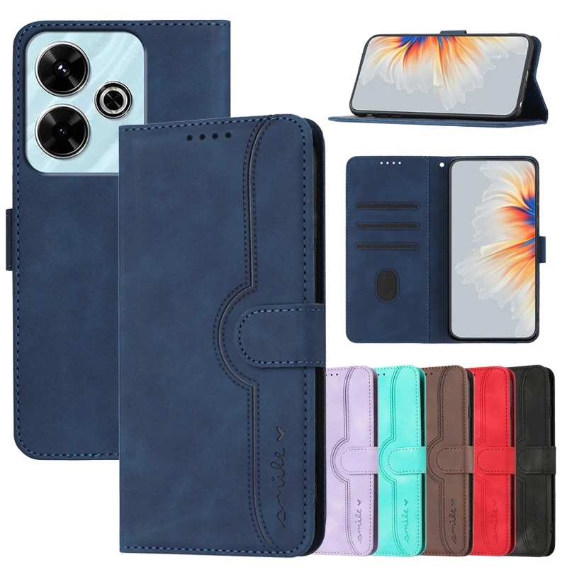 Flip Cases For PocoF6 Cover on For Xiaomi Poco F6 X6 M6 Pro C61 C65 PocoM6 4G F6Pro Magnetic Stand Phone Protective Wallet Shell
Flip Cases For PocoF6 Cover on For Xiaomi Poco F6 X6 M6 Pro C61 C65 PocoM6 4G F6Pro Magnetic Stand Phone Protective Wallet Shell