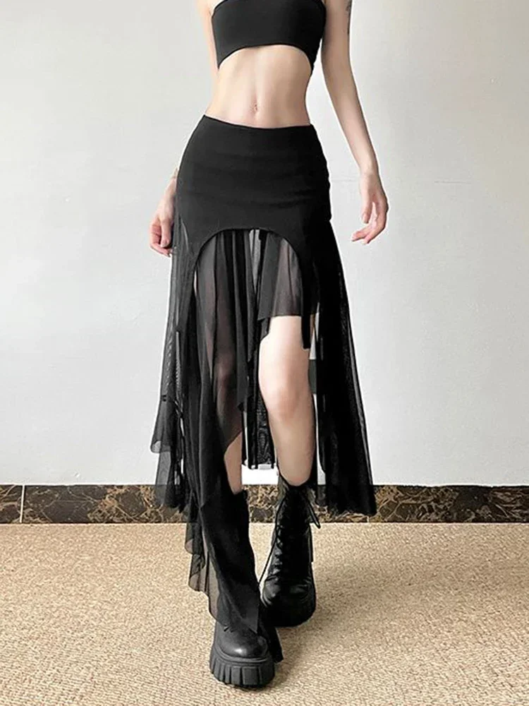 Vintage American Sexy Irregular Y2K Skirts Women Korean High Waist Slim Slit Long Skirt Casual Lady Streetwear Summer Skirts
Vintage American Sexy Irregular Y2K Skirts Women Korean High Waist Slim Slit Long Skirt Casual Lady Streetwear Summer Skirts