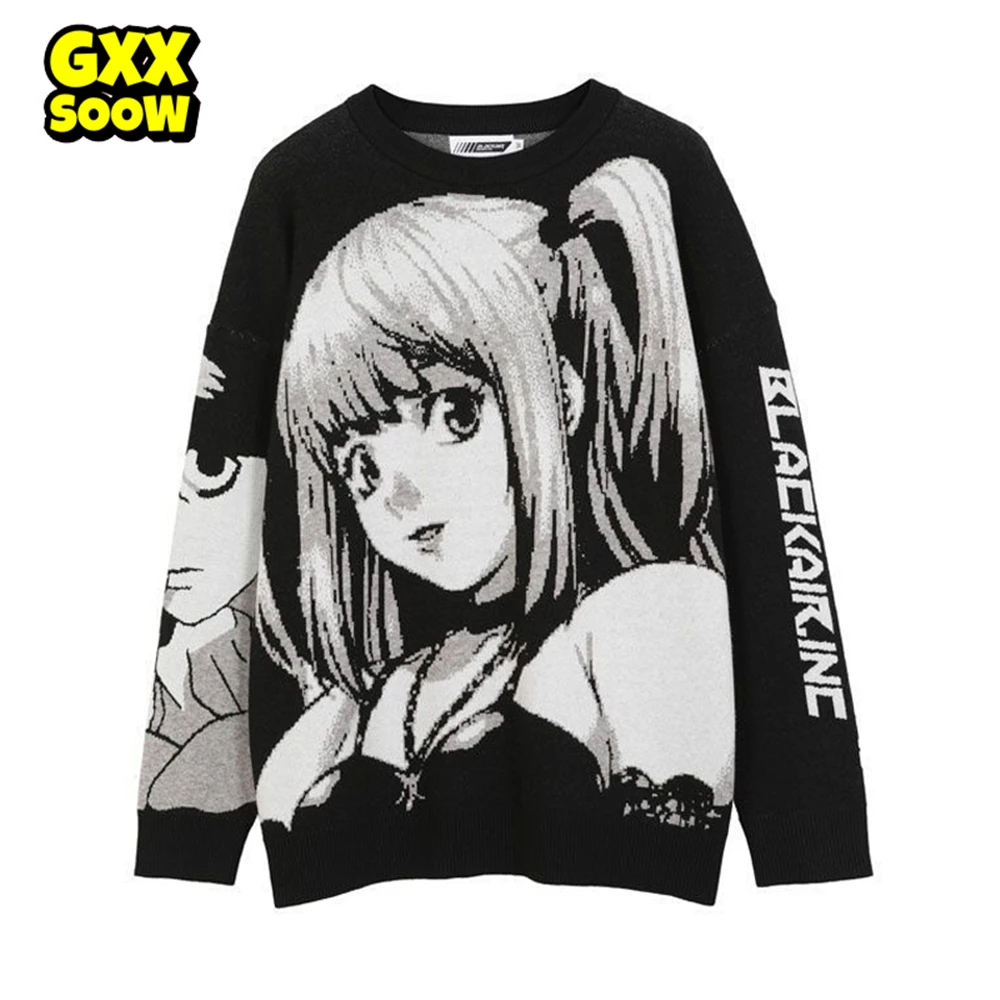Harajuku Knitted Sweaters Men Hip Hop Loose Cartoon Girl Pullover Sweater Streetwear Male Winter 2023 y2k Clothing Coat Unisex
Harajuku Knitted Sweaters Men Hip Hop Loose Cartoon Girl Pullover Sweater Streetwear Male Winter 2023 y2k Clothing Coat Unisex