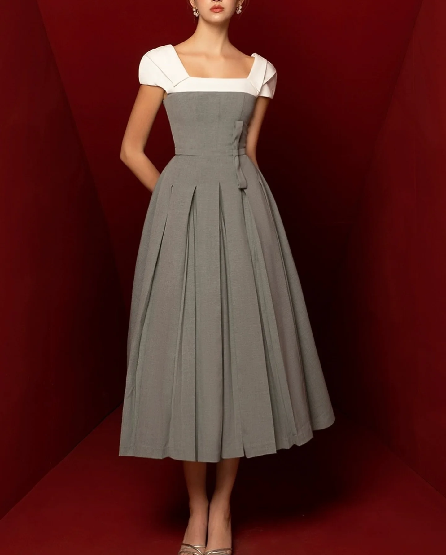 Customized Graceful Jersey A-Line 3D Bow Evening Dress High Quality Short Sleeves Square Neck Tea Length فساتين سهرة
Customized Graceful Jersey A-Line 3D Bow Evening Dress High Quality Short Sleeves Square Neck Tea Length فساتين سهرة