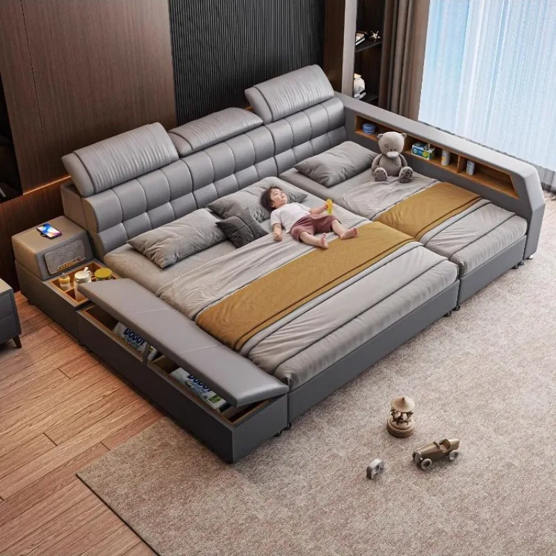 Luxury Full Size Bedroom Beds Guardrail Kids Room Floor 180x200cm Bed Frames Family Children Queen Headboard Home Furniture
Luxury Full Size Bedroom Beds Guardrail Kids Room Floor 180x200cm Bed Frames Family Children Queen Headboard Home Furniture
