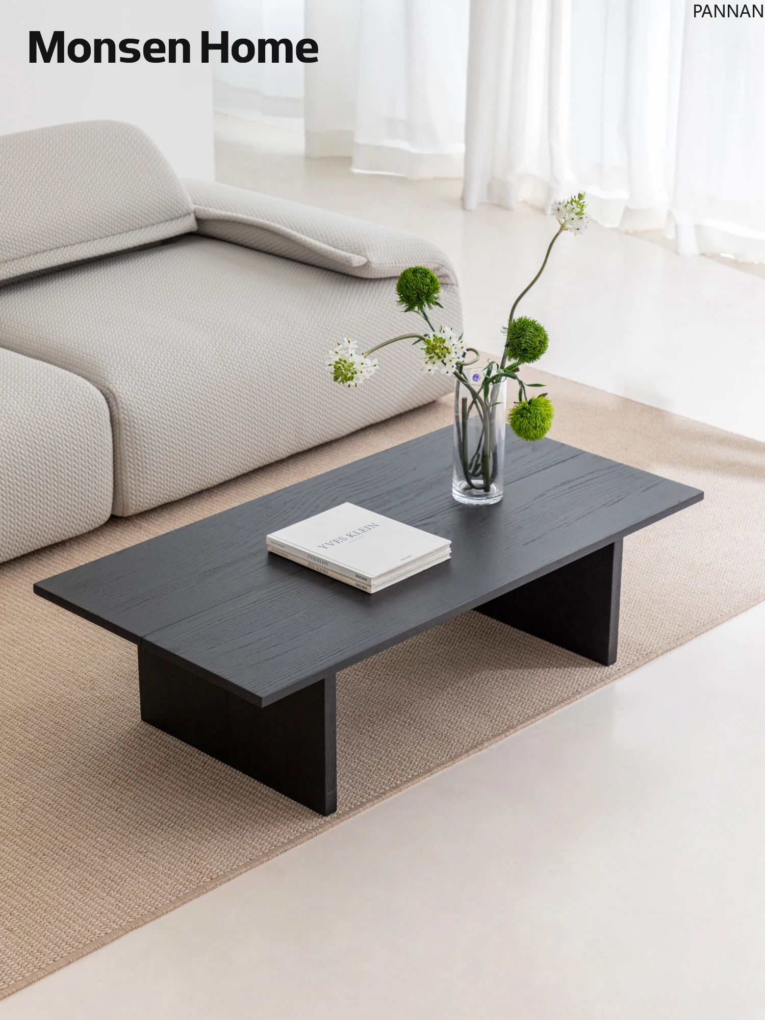 Coffee table black solid wood foldable multi-functional design minimalist small table retro home
Coffee table black solid wood foldable multi-functional design minimalist small table retro home