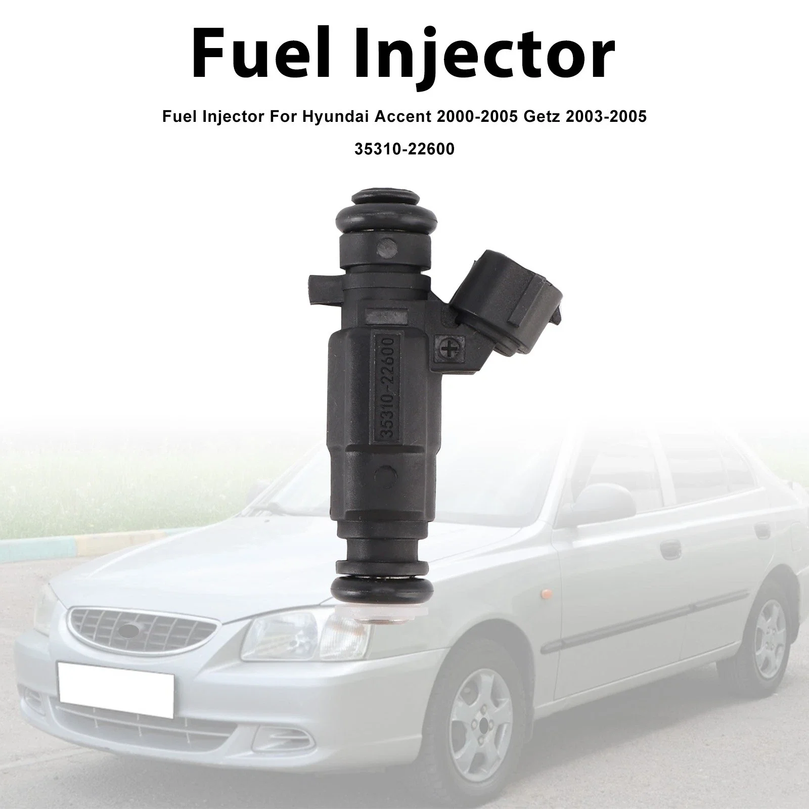 For Hyundai Accent 2000-2005 Getz 2003-2005 35310-22600 835310-22600 9260930006 83531022600 1Pcs Car Fuel Injector
For Hyundai Accent 2000-2005 Getz 2003-2005 35310-22600 835310-22600 9260930006 83531022600 1Pcs Car Fuel Injector
