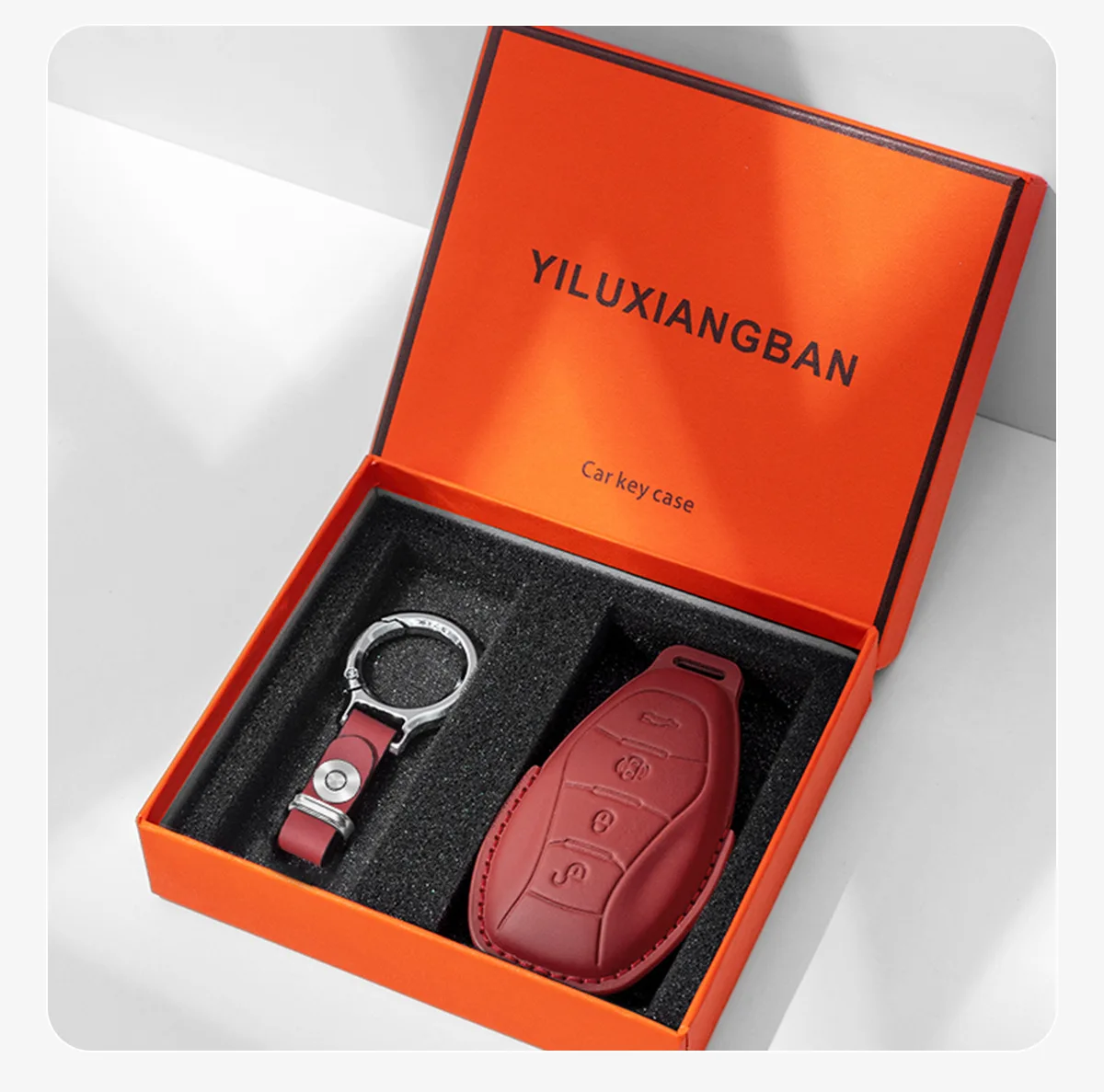 For Hongqi EH7 Car Key Cover, First-layer Cowhide Key Cover Buckle, Interior Modification Special All-inclusive
For Hongqi EH7 Car Key Cover, First-layer Cowhide Key Cover Buckle, Interior Modification Special All-inclusive