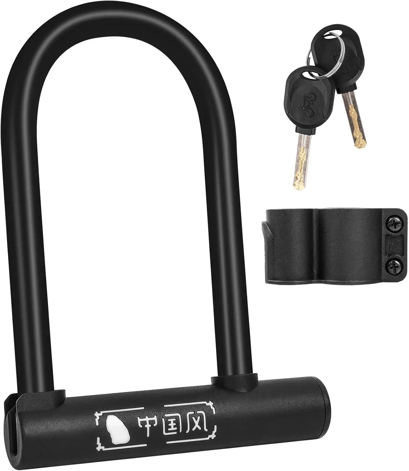 Bike U-Lock with 2 Keys, Heavy Duty Anti-Theft for Bicycle, Electric Scooter, Mountain Bike, Road Bike, Shop Door, Fence, with
Bike U-Lock with 2 Keys, Heavy Duty Anti-Theft for Bicycle, Electric Scooter, Mountain Bike, Road Bike, Shop Door, Fence, with