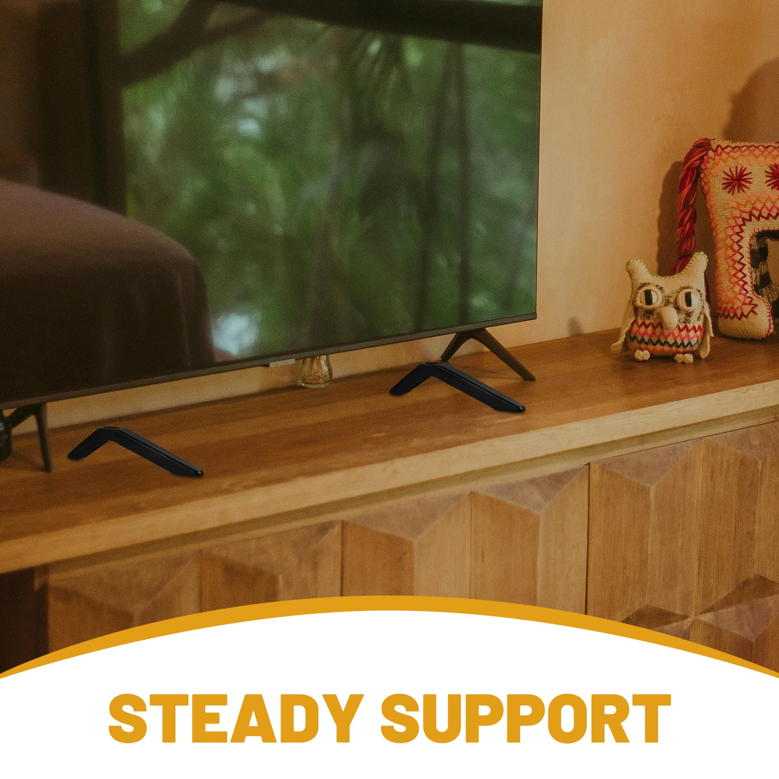 1 set Smart Stand Base Replacement Sturdy Plastic Holder Support for Home Walnut Black Riser Block Easy Installation
1 set Smart Stand Base Replacement Sturdy Plastic Holder Support for Home Walnut Black Riser Block Easy Installation