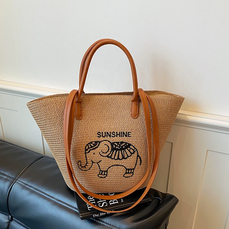 Designer Straw Bag Women Summer Handmade Woven Handbags Female Fashion Bucket Beach Shoulder Bags Basket Shopping Tote
Designer Straw Bag Women Summer Handmade Woven Handbags Female Fashion Bucket Beach Shoulder Bags Basket Shopping Tote