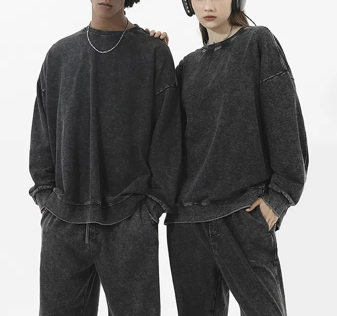 Couple style retro washed oversized sports shirt and pants 2-piece set with European retro logo printed round neck casual sets
Couple style retro washed oversized sports shirt and pants 2-piece set with European retro logo printed round neck casual sets