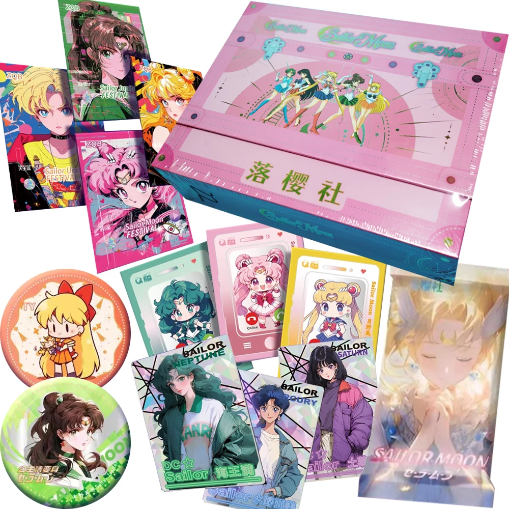 Sailor Moon Collection Cards for Children Classic Popular Anime Magical Girl Shining Starlight Character Charm Cards Hobby Gift
Sailor Moon Collection Cards for Children Classic Popular Anime Magical Girl Shining Starlight Character Charm Cards Hobby Gift