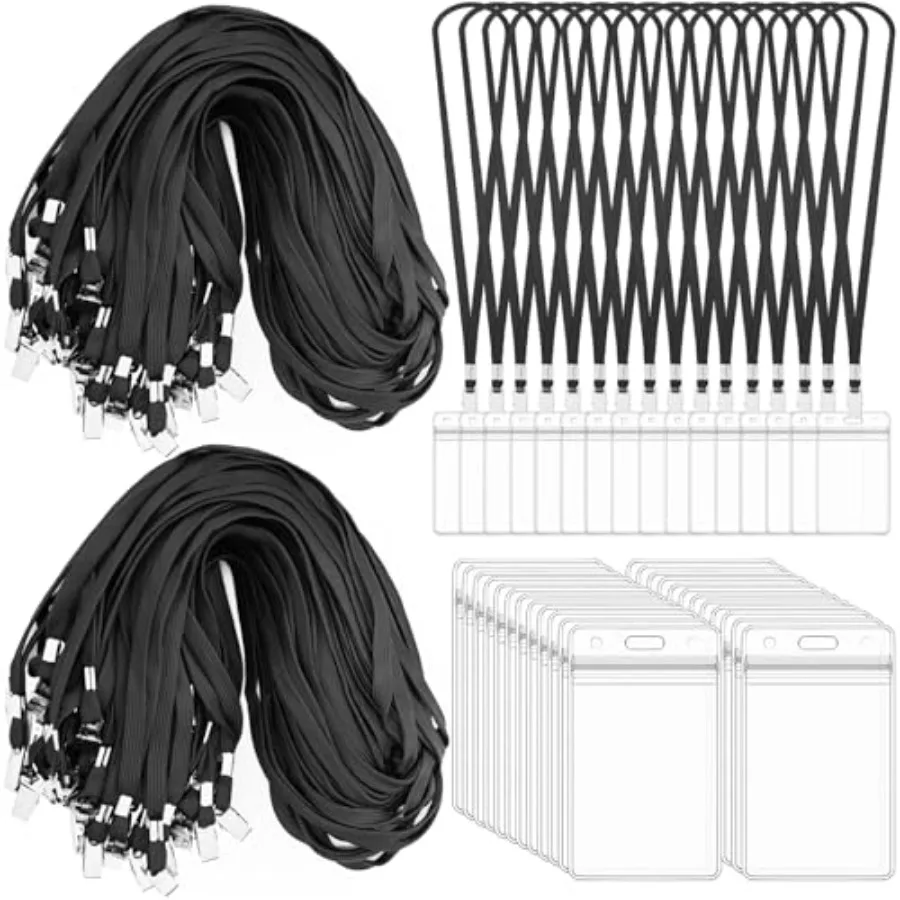 400 Pack Neck Lanyard Bulk with ID Card Holder Lanyards for ID Badges Vertical Name Badge ID Card Holders Flat Neck Lanyards wi
400 Pack Neck Lanyard Bulk with ID Card Holder Lanyards for ID Badges Vertical Name Badge ID Card Holders Flat Neck Lanyards wi