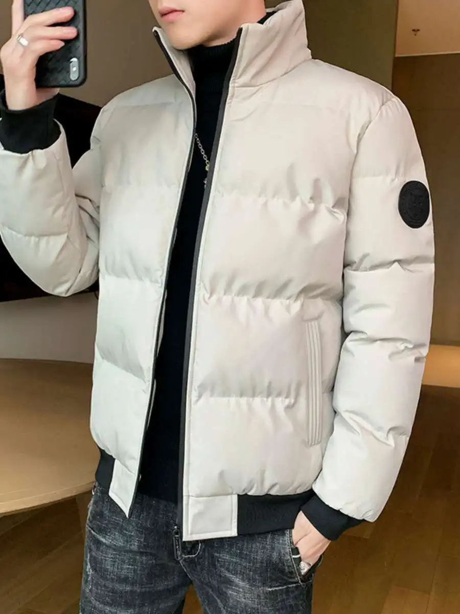 Men's ort Thiened Cotton Jaet Autumn Winter Tiger Head Print Simple Pure Color Stand Collar Coat Casual Loose Fit
Men's ort Thiened Cotton Jaet Autumn Winter Tiger Head Print Simple Pure Color Stand Collar Coat Casual Loose Fit