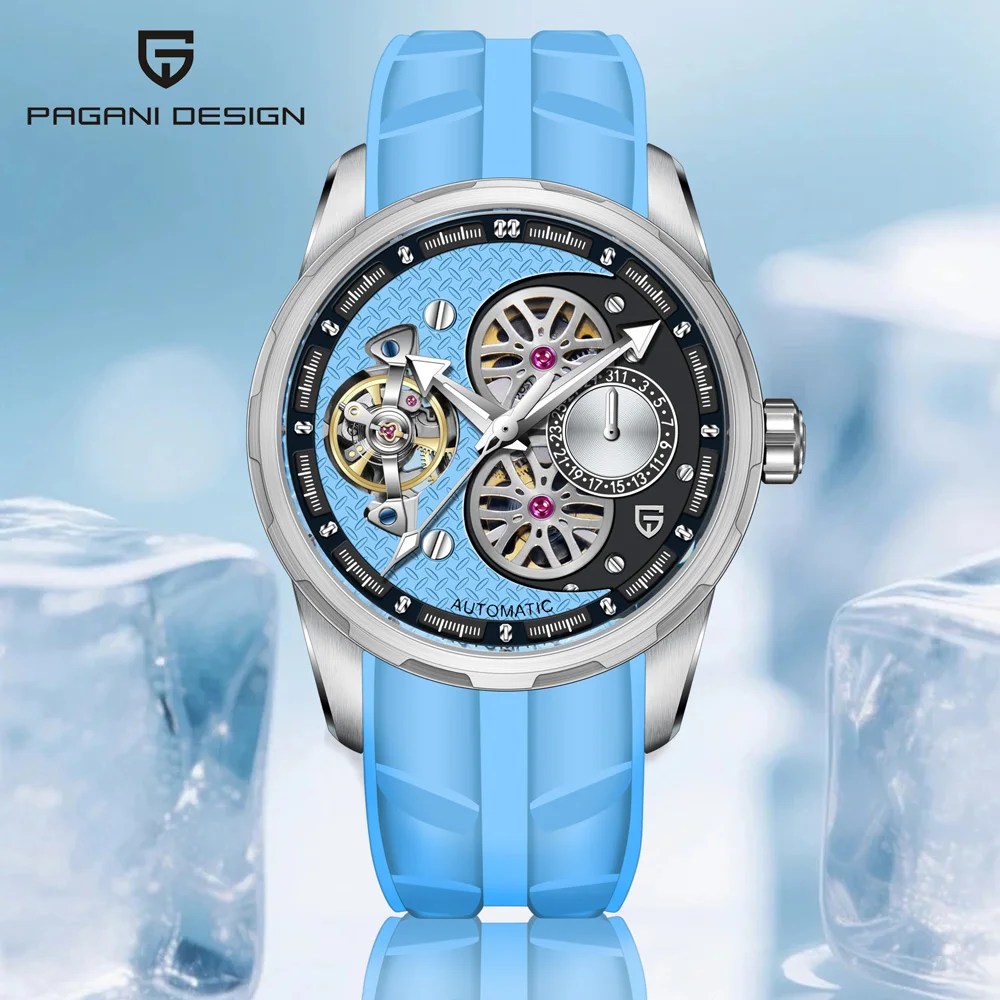 PAGANI DESIGN Watches 2025 New Tourbillon Skeleton Automatic Date Watches For Men Stainless Steel Rubber Mechanical Men's Watch
PAGANI DESIGN Watches 2025 New Tourbillon Skeleton Automatic Date Watches For Men Stainless Steel Rubber Mechanical Men's Watch