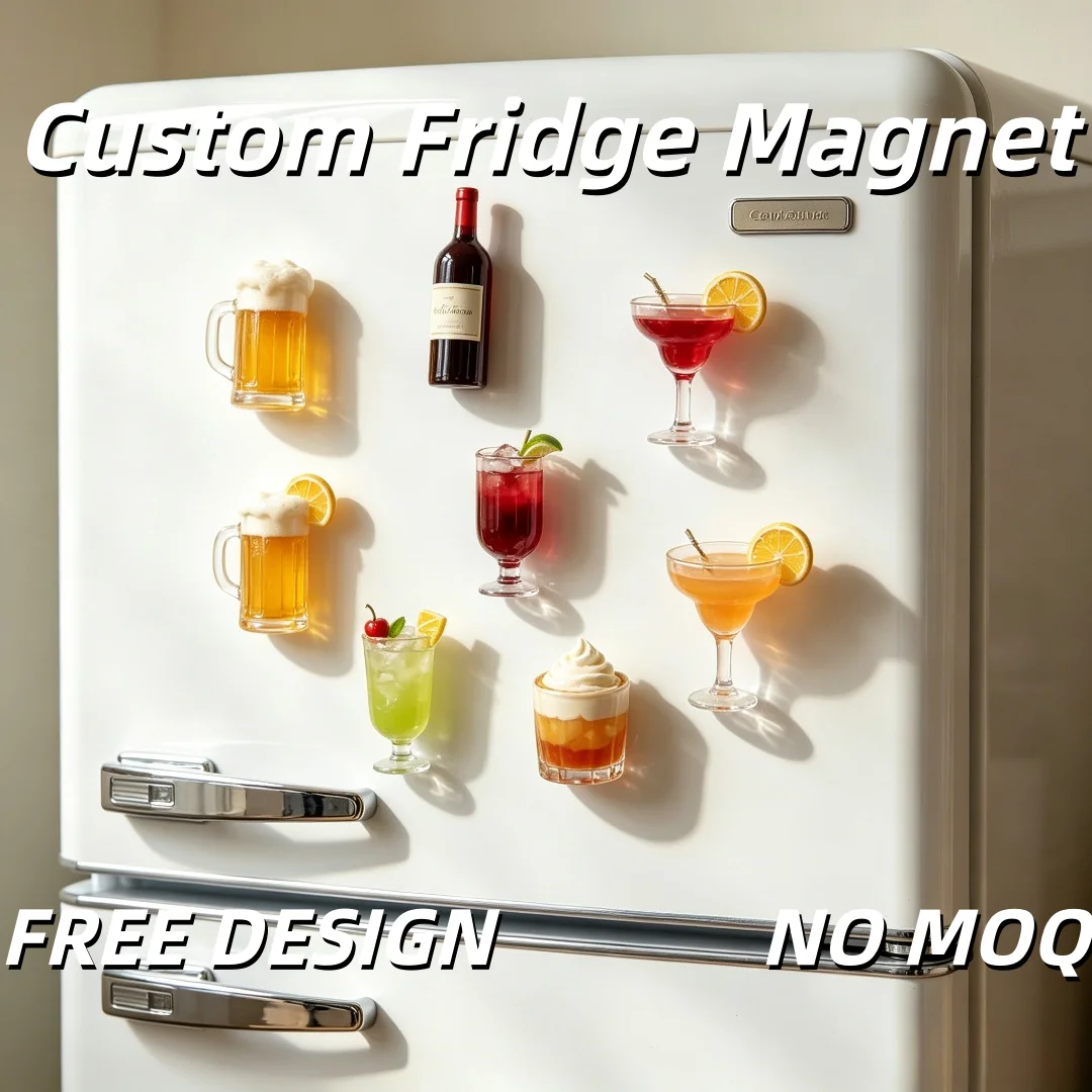 Custom 3D Resin Drink Fridge Magnet No MOQ Free Design Simulation Cocktail & Beer Refrigerator Sticker for Home Decor & Souvenir
Custom 3D Resin Drink Fridge Magnet No MOQ Free Design Simulation Cocktail & Beer Refrigerator Sticker for Home Decor & Souvenir