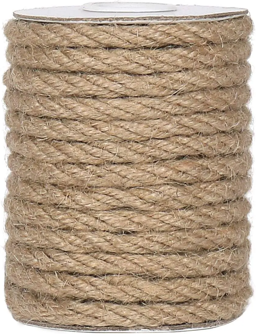 6mm Jute Rope 33ft Natural Twine for Gardening, Crafts, Decorating
6mm Jute Rope 33ft Natural Twine for Gardening, Crafts, Decorating
