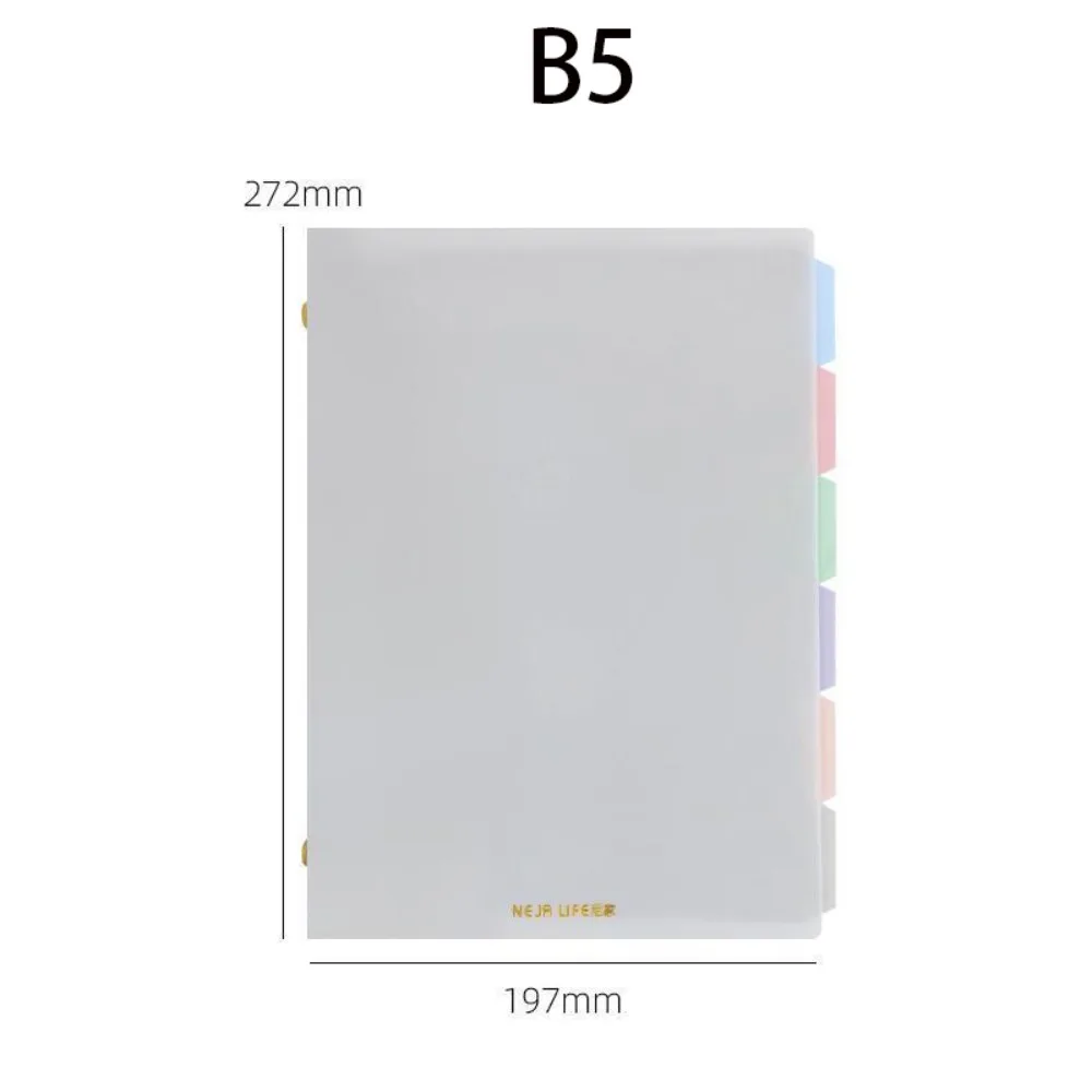 Gifts A5/B5 Color Binder Notebook Soft Notebook Refillable Line Notebooks with Pastel Index Divider Student Notebooks
Gifts A5/B5 Color Binder Notebook Soft Notebook Refillable Line Notebooks with Pastel Index Divider Student Notebooks
