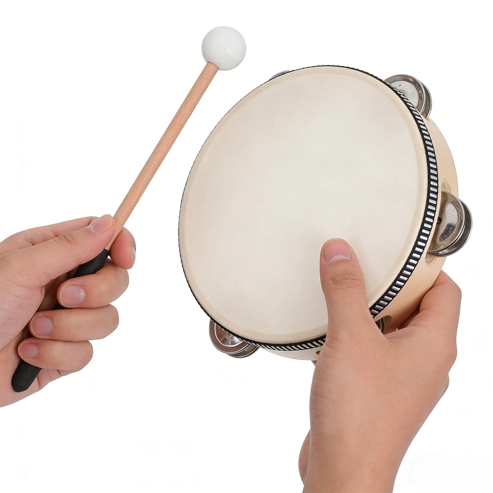 2Pcs Mallets Percussion Sticks Rubber Head Non-Slip Wood Handle for Steel Tongue Drum Xylophone Marimba Glockenspiel
2Pcs Mallets Percussion Sticks Rubber Head Non-Slip Wood Handle for Steel Tongue Drum Xylophone Marimba Glockenspiel