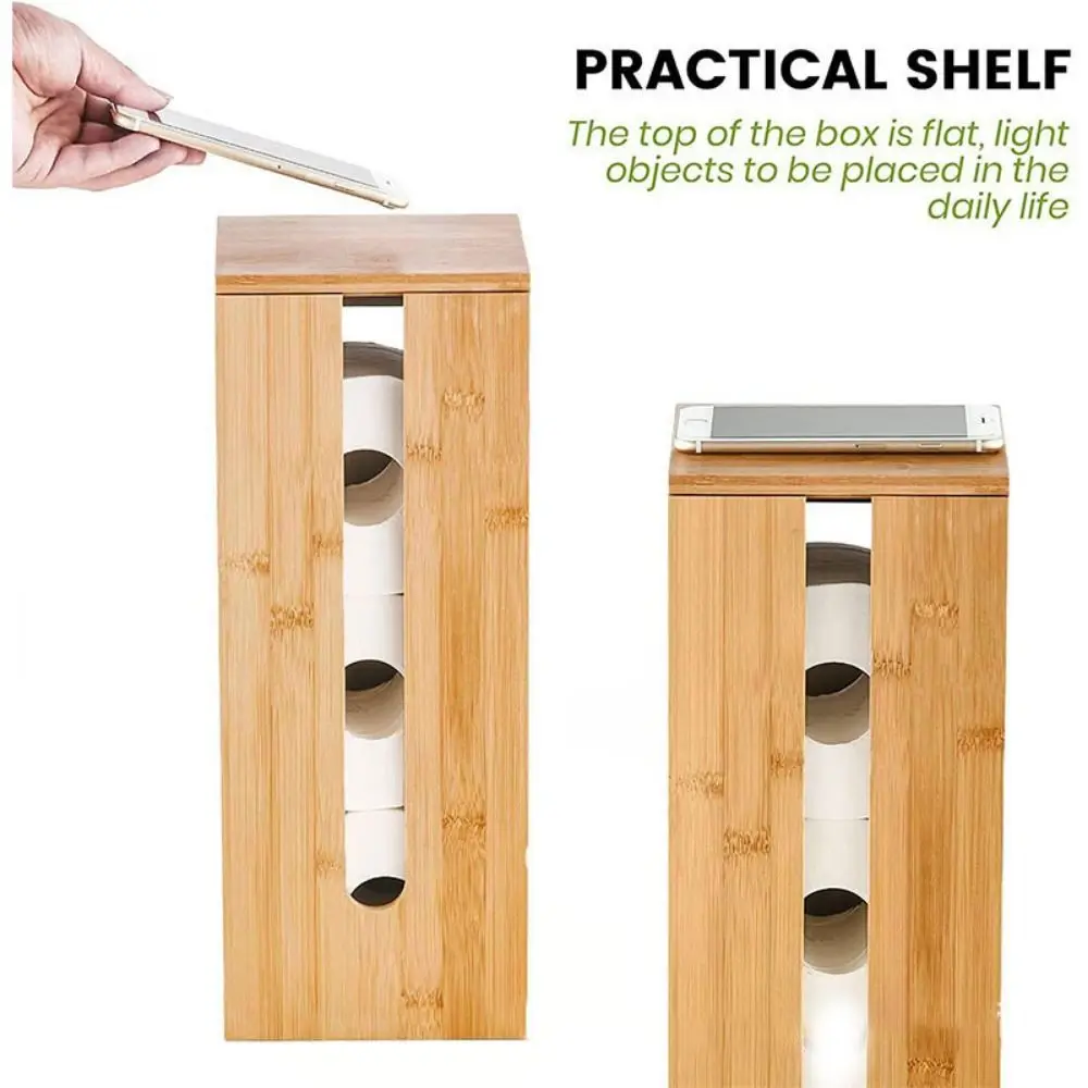 Large Capacity Roll Paper Storage Box Ornament Storage Countertop Organizer Toilet Tissue Box Wooden Roll Paper Storage Rack
Large Capacity Roll Paper Storage Box Ornament Storage Countertop Organizer Toilet Tissue Box Wooden Roll Paper Storage Rack