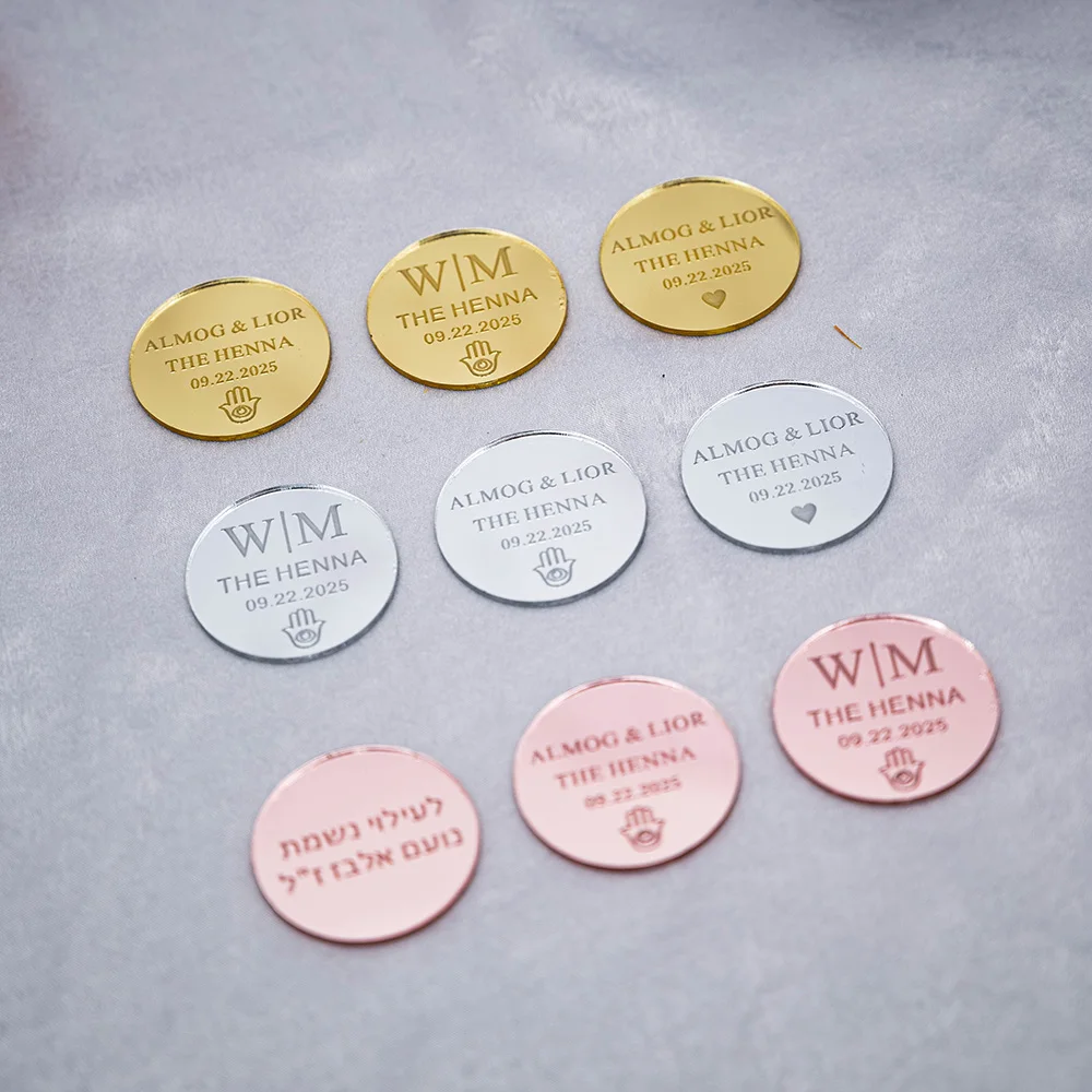50/60/70/80/100pcs Personalized Acrylic Henna Party Decor Round Tags Engraved Baptism Baby Name Tags For Henna Day Custom Gift
50/60/70/80/100pcs Personalized Acrylic Henna Party Decor Round Tags Engraved Baptism Baby Name Tags For Henna Day Custom Gift