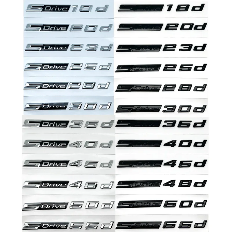 3D SDrive 30d 50d 35d 18d 20d 23d 25d 40d 45d Logo Letter Car Rear Trunk Badge Emblem Decal Sticker For BMW X1 X2 X3 X4 X5 X6 X7
3D SDrive 30d 50d 35d 18d 20d 23d 25d 40d 45d Logo Letter Car Rear Trunk Badge Emblem Decal Sticker For BMW X1 X2 X3 X4 X5 X6 X7