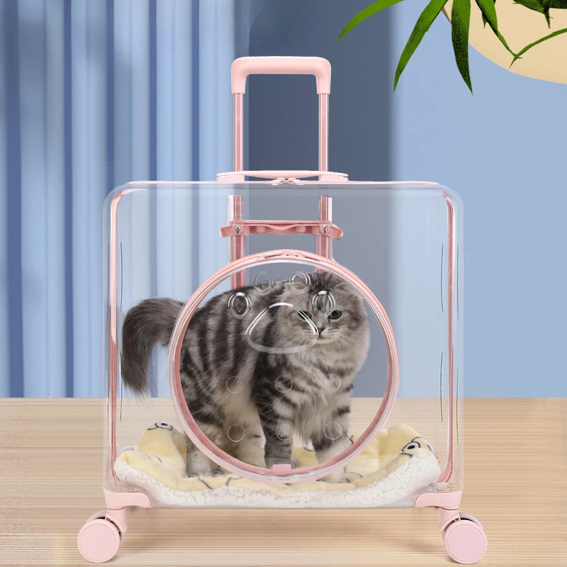 Extra Large Luxury Square Pet Carrier Bag Travel Trolley Transparent Cat Dog Universal Wheel Trolley Case
Extra Large Luxury Square Pet Carrier Bag Travel Trolley Transparent Cat Dog Universal Wheel Trolley Case