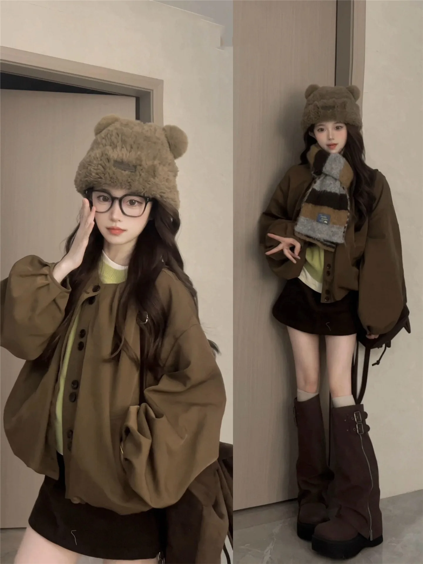 Корейская женская куртка-блумер для весны, осени и зимы, модная, маленького размера, свободного кроя
Корейская женская куртка-блумер для весны, осени и зимы, модная, маленького размера, свободного кроя