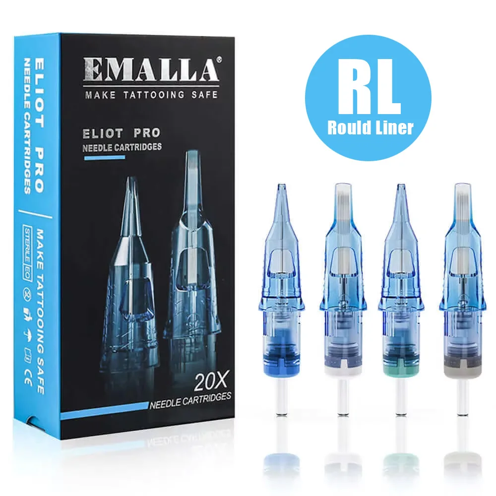 20pcs EMALLA Eliot Pro Tattoo Cartridge Needles RL Round Liner Disposable Sterilize Tattoo Needles for Cartridge Machine Supply
20pcs EMALLA Eliot Pro Tattoo Cartridge Needles RL Round Liner Disposable Sterilize Tattoo Needles for Cartridge Machine Supply