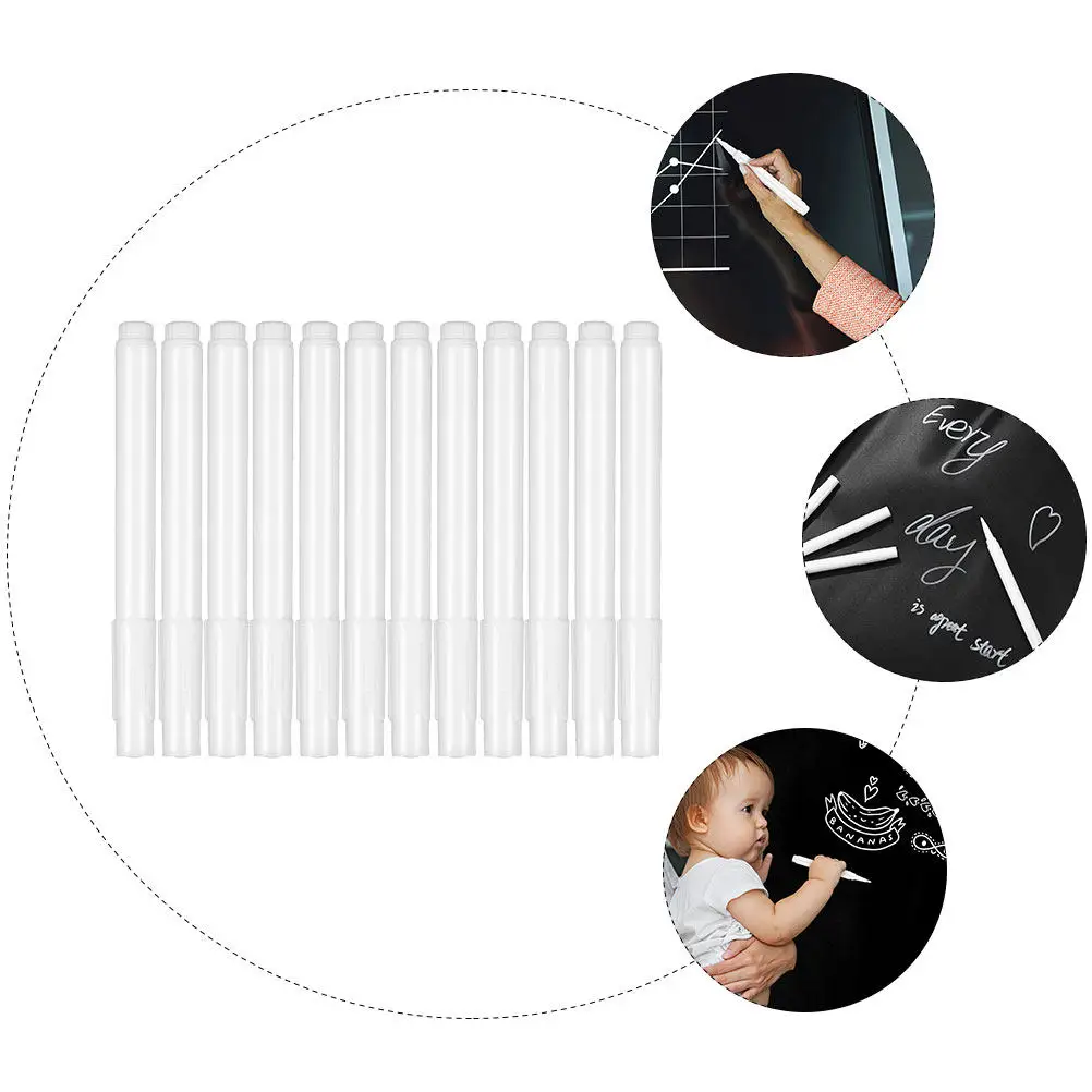 12Pcs White Chalk Markers Liquid Erasable Pens for Blackboard Glass Chalkboard Drawing Writing Supplies Portable Convenient
12Pcs White Chalk Markers Liquid Erasable Pens for Blackboard Glass Chalkboard Drawing Writing Supplies Portable Convenient