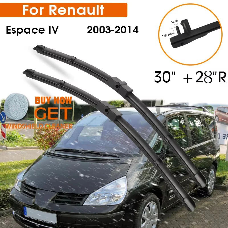 Car Wiper Blade For Renault Espace IV 2003-2014 Windshield Rubber Silicon Refill Front Window Wiper 30"+28"R LHD RHD Accessorie
Car Wiper Blade For Renault Espace IV 2003-2014 Windshield Rubber Silicon Refill Front Window Wiper 30"+28"R LHD RHD Accessorie