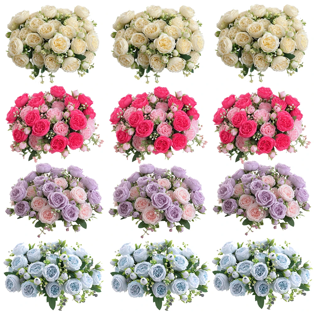 4PCS Artificial Flowers Fake Silk White Peonies Home Room Vase Decoration Christmas Wreath Wedding Bouquet Party Accessories 
4PCS Artificial Flowers Fake Silk White Peonies Home Room Vase Decoration Christmas Wreath Wedding Bouquet Party Accessories