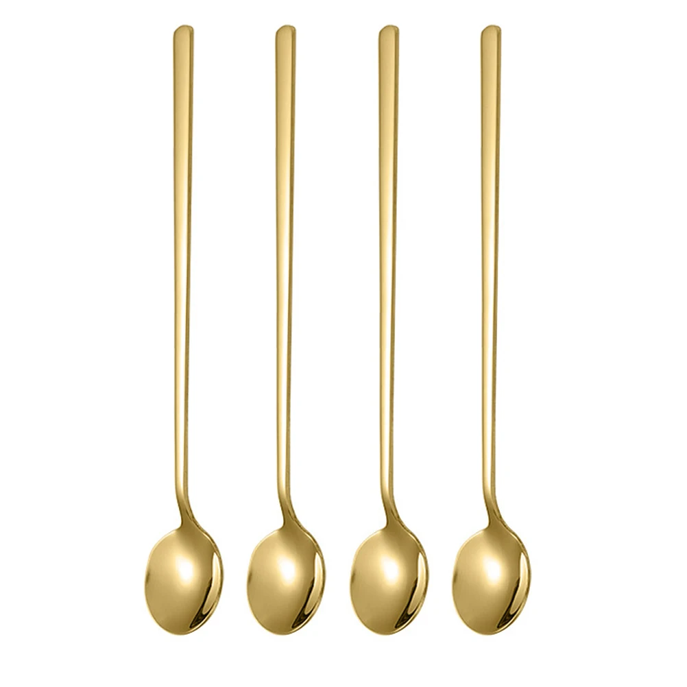 4 Pcs Stainless Steel Dessert Spoon Coffee Mixing Spoons Gold Tea Teaspoons Stirring
4 Pcs Stainless Steel Dessert Spoon Coffee Mixing Spoons Gold Tea Teaspoons Stirring