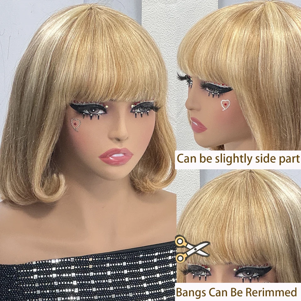 # 12p613 Короткие парики Боб с челкой Бразильские прямые человеческие волосы Боб парики с челкой Полный машинный парик для женщин
# 12p613 Короткие парики Боб с челкой Бразильские прямые человеческие волосы Боб парики с челкой Полный машинный парик для женщин