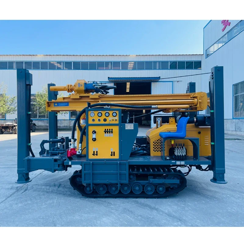 200M Mine Drilling Rig Hydraulic Crawler Type Borehole Water Well Drilling Rig Machine With Air Compressor
200M Mine Drilling Rig Hydraulic Crawler Type Borehole Water Well Drilling Rig Machine With Air Compressor