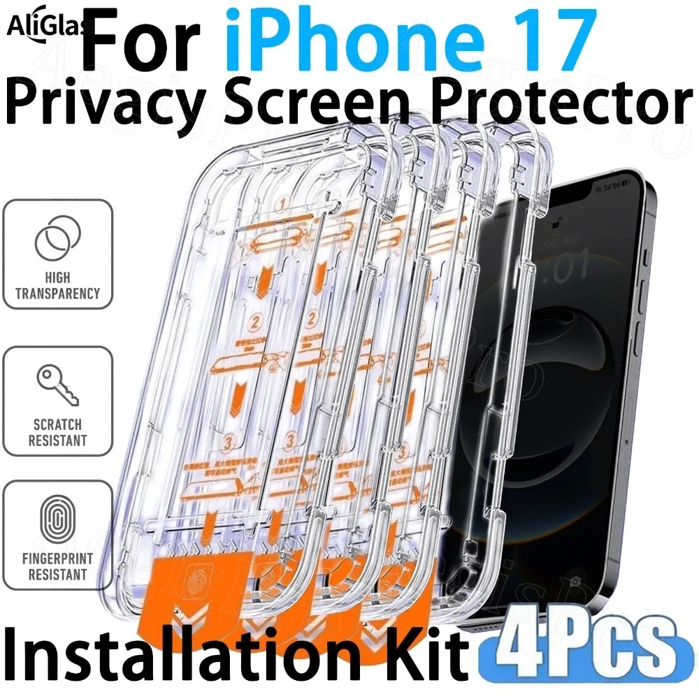 4Pcs Dust Free Installation Privacy Screen Protector for iPhone 17 16 15 14 13 12 Pro Max Anti Scratch For iPhone 16 15 14 Plus
4Pcs Dust Free Installation Privacy Screen Protector for iPhone 17 16 15 14 13 12 Pro Max Anti Scratch For iPhone 16 15 14 Plus
