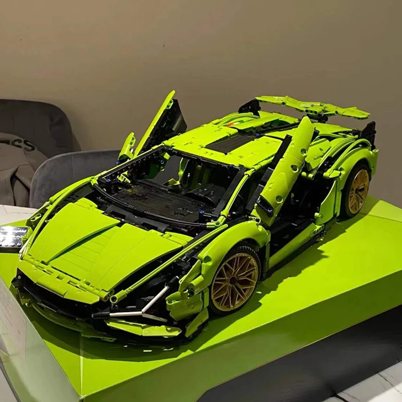 Строительные блоки для сборки автомобилей Toy Technology Machinery Group Green Спортивный автомобиль Сложные гоночные модели для взрослых могут быть штовхать
Строительные блоки для сборки автомобилей Toy Technology Machinery Group Green Спортивный автомобиль Сложные гоночные модели для взрослых могут быть штовхать