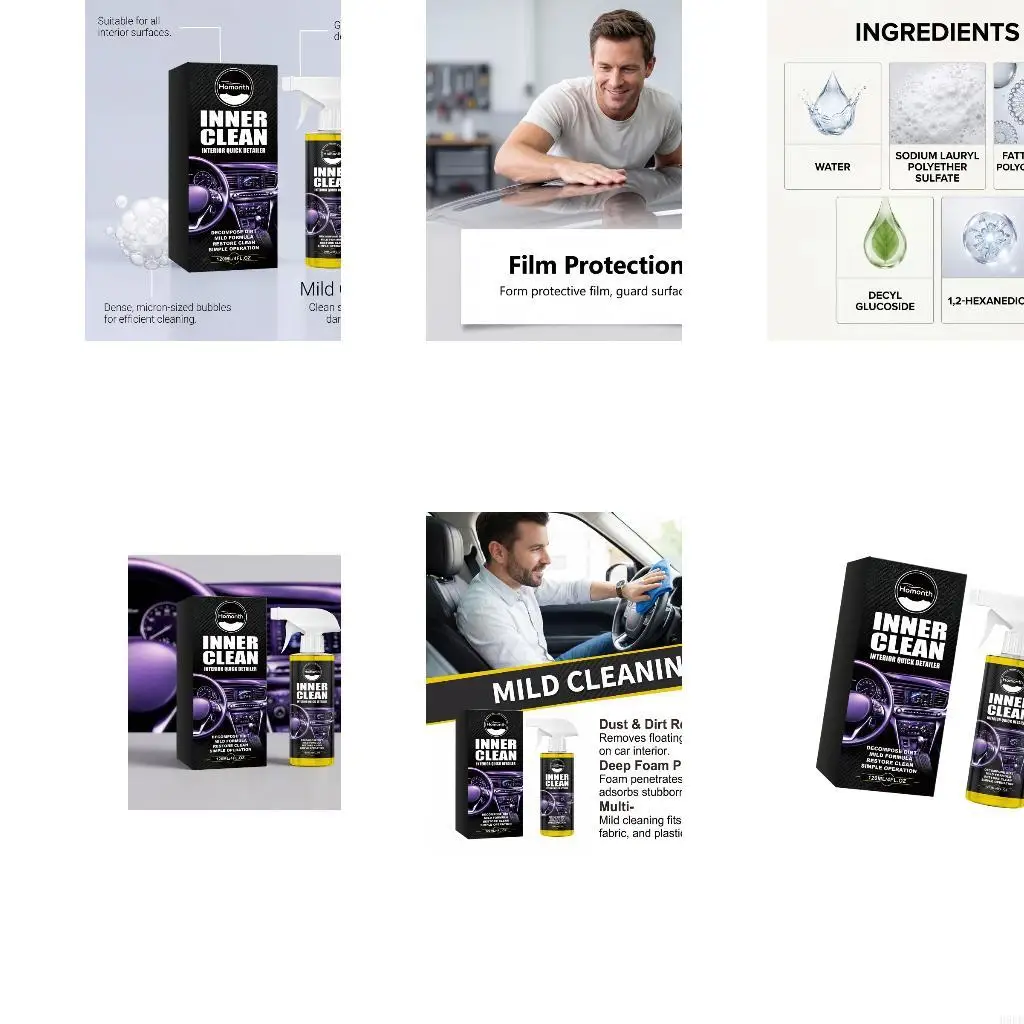 Car Interior Cleaner 120 Bottle for Dashboard and Cockpit Cleaning, Single Bottle Interior for Routine Car Cabin Care and
Car Interior Cleaner 120 Bottle for Dashboard and Cockpit Cleaning, Single Bottle Interior for Routine Car Cabin Care and