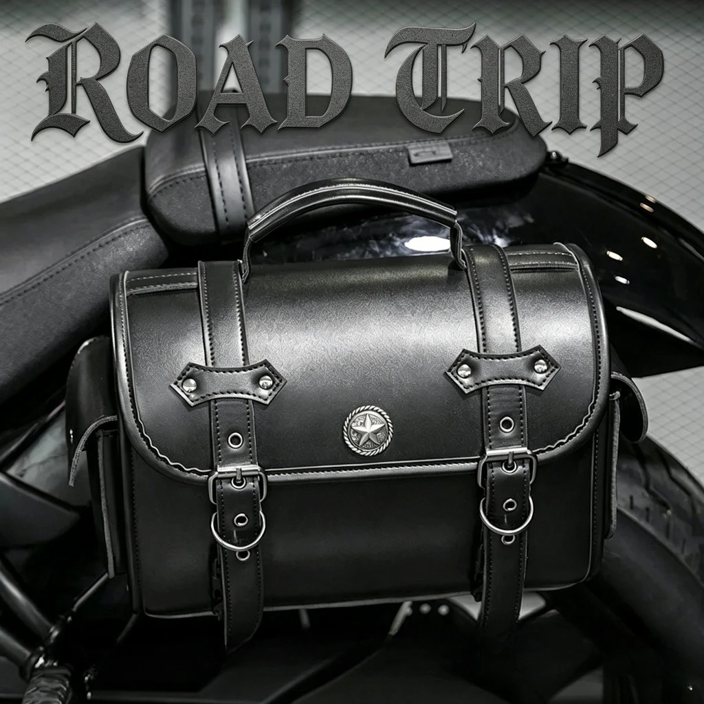 Universal Black Motorcycle Saddlebag Large Capacity Waterproof Storage Tool Bag for Harley Retro Throwover Side Bags
Universal Black Motorcycle Saddlebag Large Capacity Waterproof Storage Tool Bag for Harley Retro Throwover Side Bags