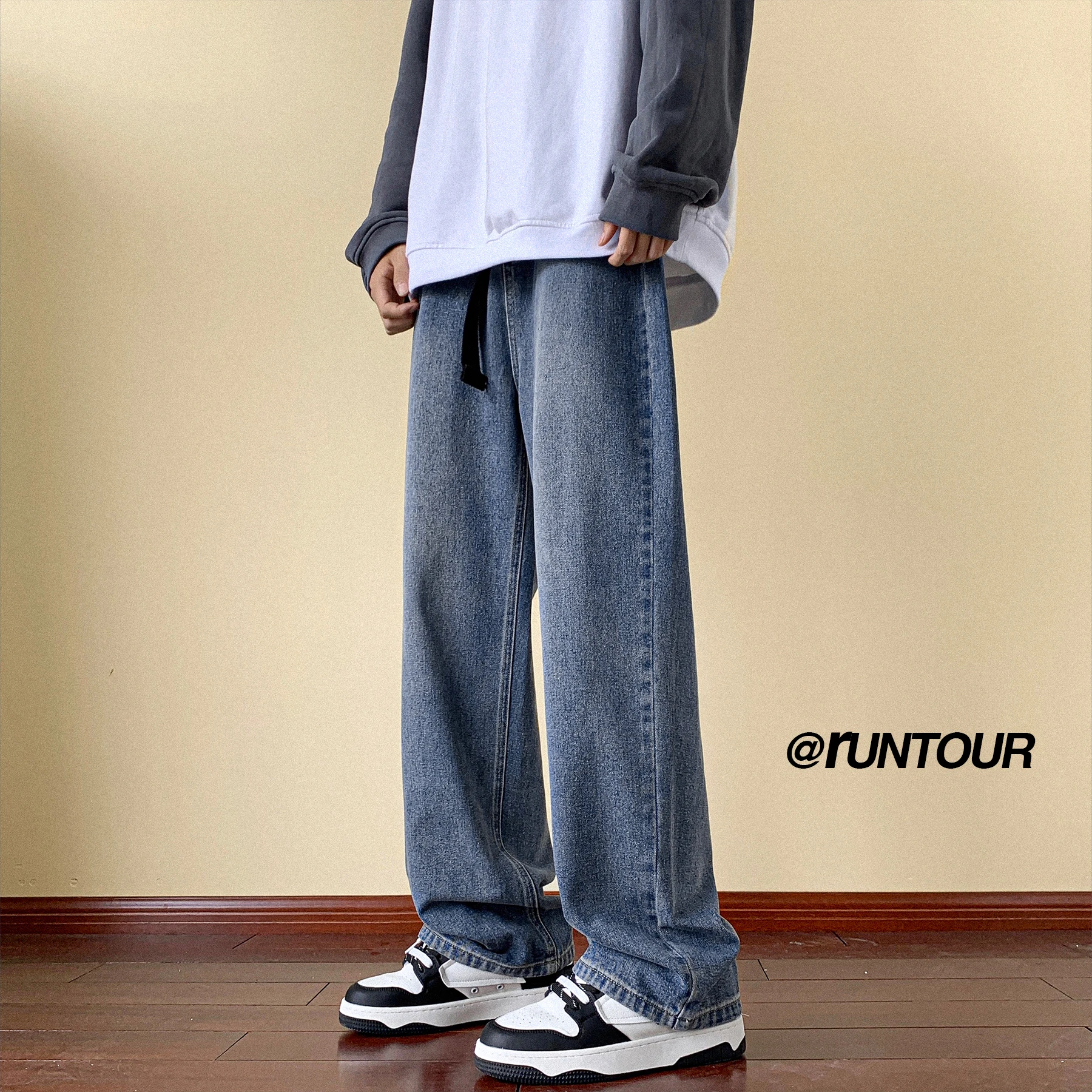 Blue Loose Straight Leg Men's Jeans High Street Sle Retro Vintage Flared Pants American Casual Spring Autumn Denim Jeans
Blue Loose Straight Leg Men's Jeans High Street Sle Retro Vintage Flared Pants American Casual Spring Autumn Denim Jeans