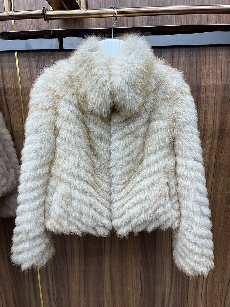 New Fashion Winter Women Real Natural Fox Fur Strip Sewed Toghter Coat Thick Warm Luxury Outerwear Jackets
New Fashion Winter Women Real Natural Fox Fur Strip Sewed Toghter Coat Thick Warm Luxury Outerwear Jackets