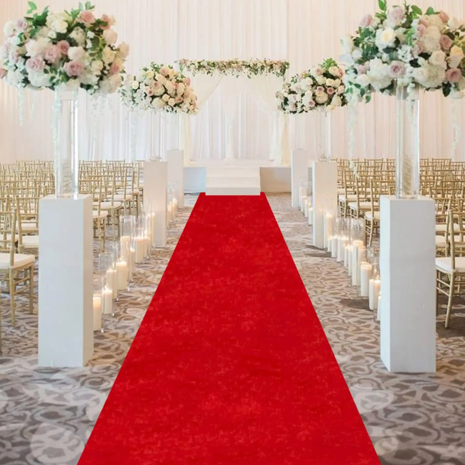 Red Carpet Runner for Party Wedding Aisle Runners 2 Pieces-4.5ft x 20ft Velvet Wedding Aisle Runner Rug with Carpet Taps Rustic
Red Carpet Runner for Party Wedding Aisle Runners 2 Pieces-4.5ft x 20ft Velvet Wedding Aisle Runner Rug with Carpet Taps Rustic