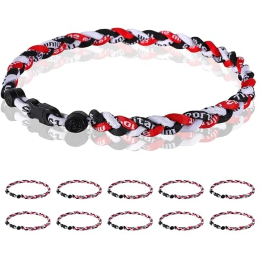 12 Pack Baseball Necklace 18inch, Team Gift for Baseball Funs, Three Braided Titanium Tornado Rope Design, with Muti - Color fo
12 Pack Baseball Necklace 18inch, Team Gift for Baseball Funs, Three Braided Titanium Tornado Rope Design, with Muti - Color fo