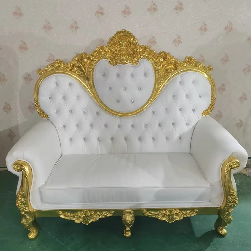 European fabric high-end sofa, luxury French court night bar furniture KTV carved sofa double triple
European fabric high-end sofa, luxury French court night bar furniture KTV carved sofa double triple
